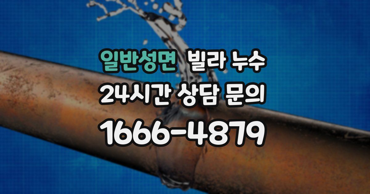 일반성면 빌라 누수