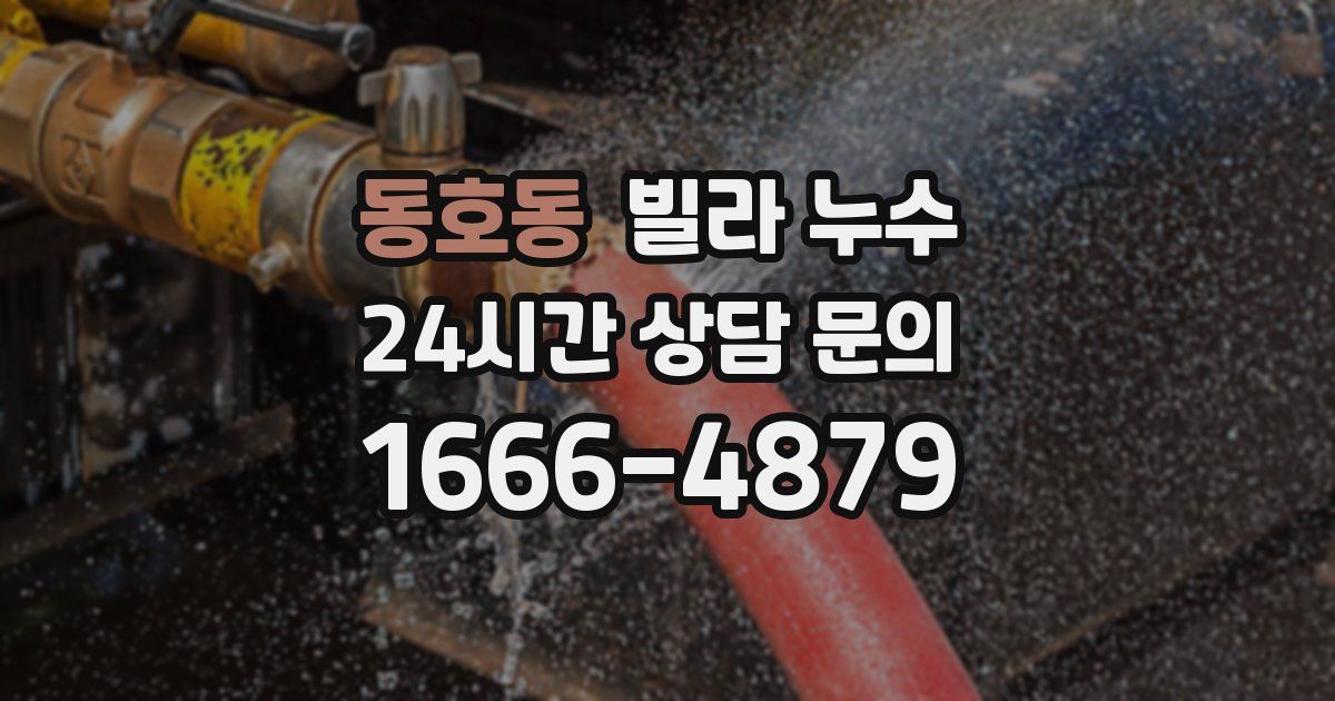 동호동 빌라 누수