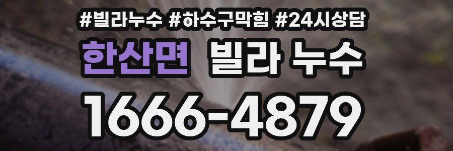 한산면 빌라 누수