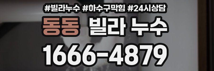 동동 빌라 누수