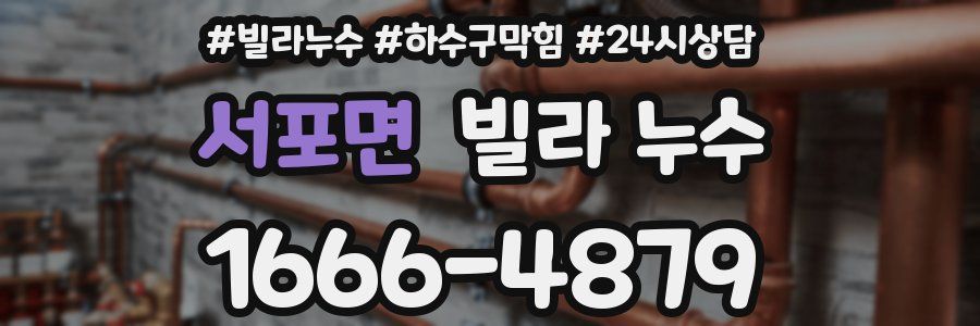 서포면 빌라 누수