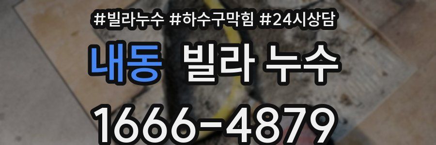 내동 빌라 누수