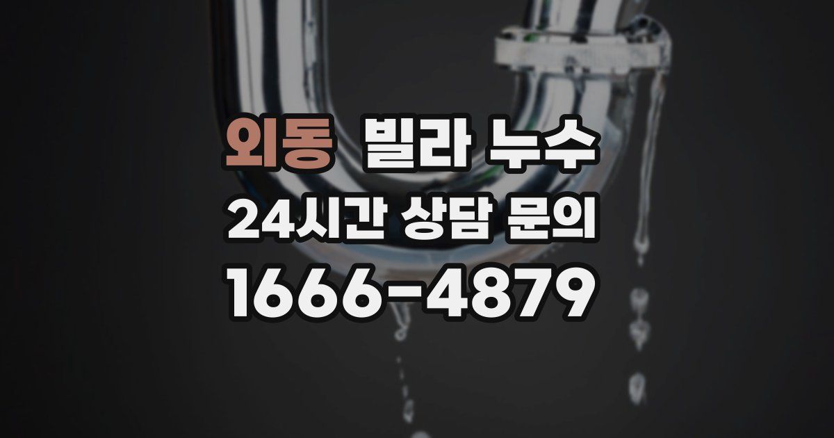 외동 빌라 누수