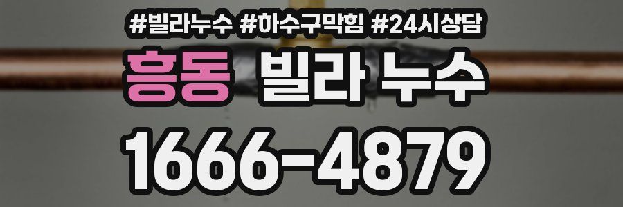 흥동 빌라 누수