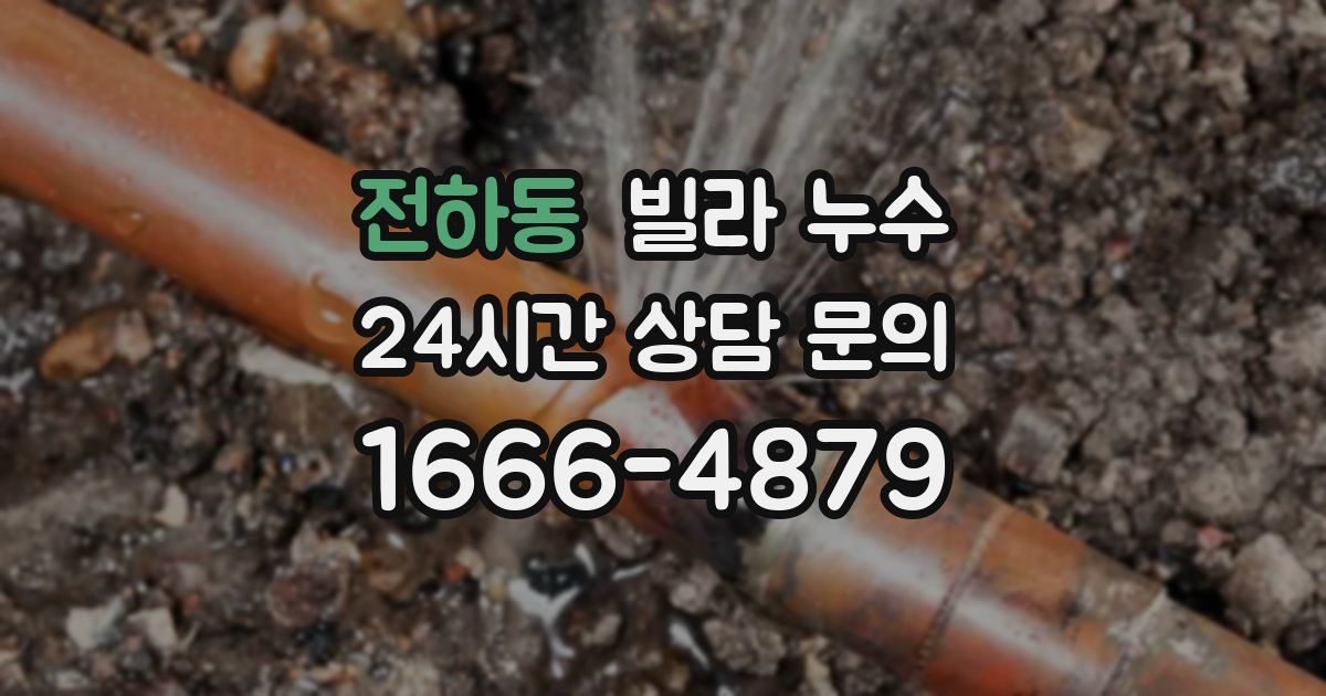 전하동 빌라 누수