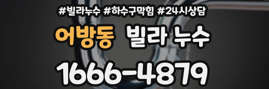 어방동 빌라 누수