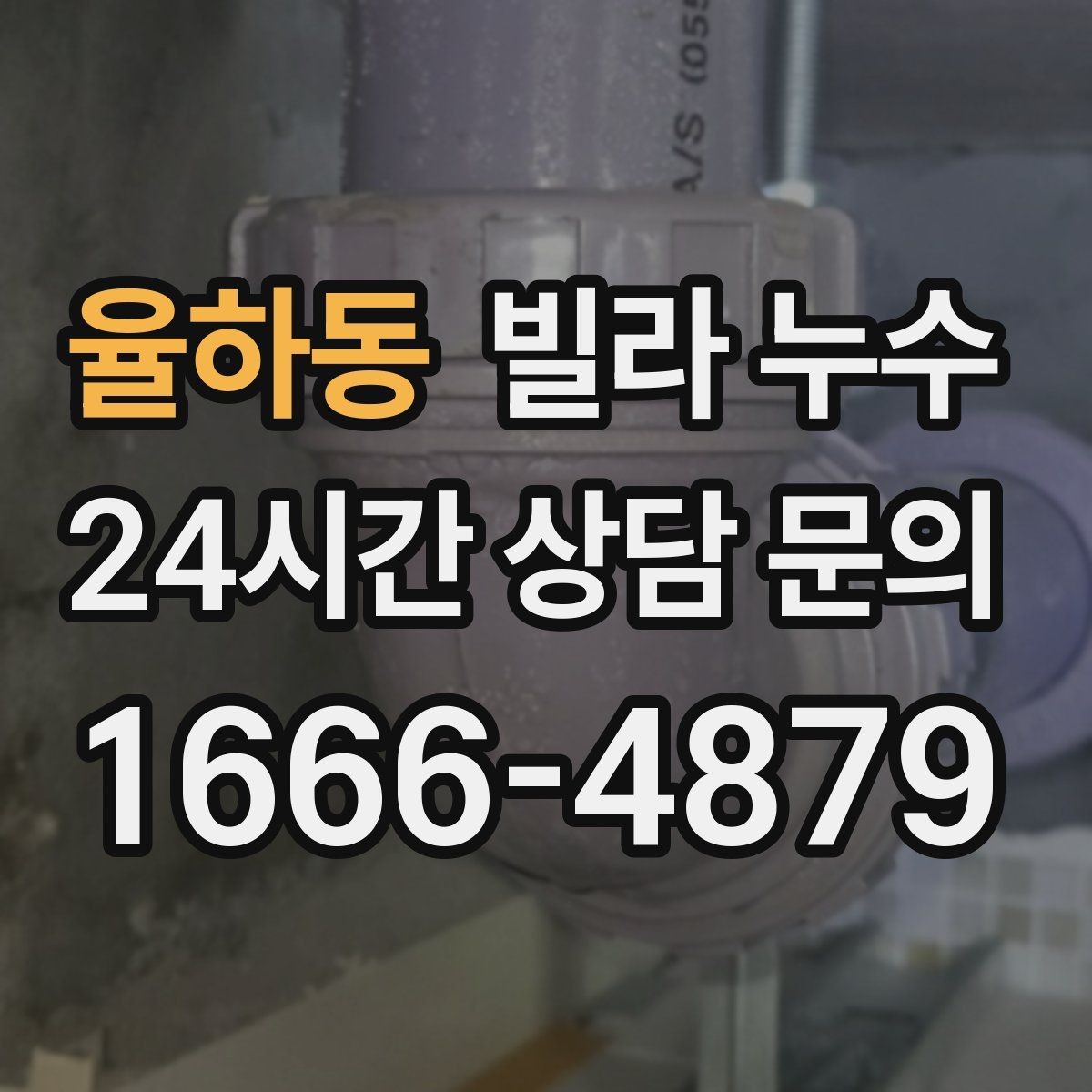 율하동 빌라 누수 배수구 주변이 항상 젖어 있다면