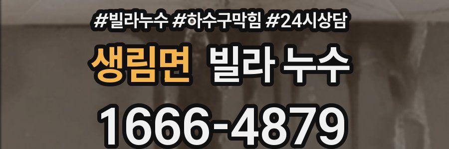 생림면 빌라 누수