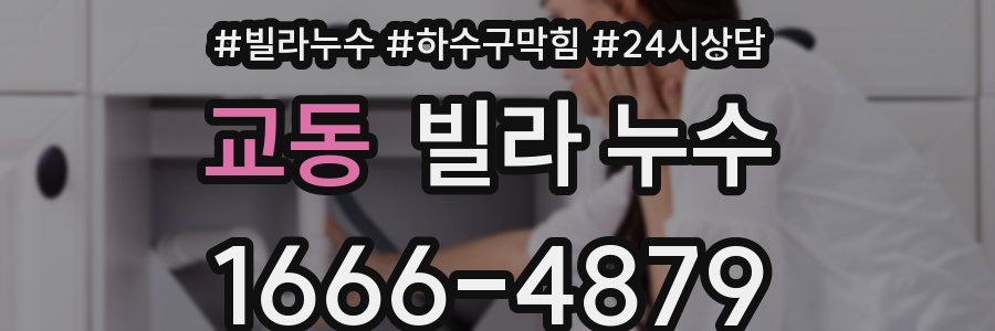 교동 빌라 누수