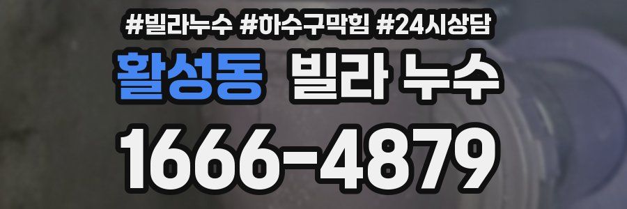 활성동 빌라 누수