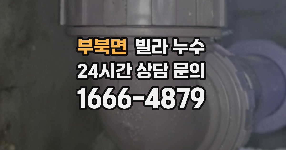 부북면 빌라 누수