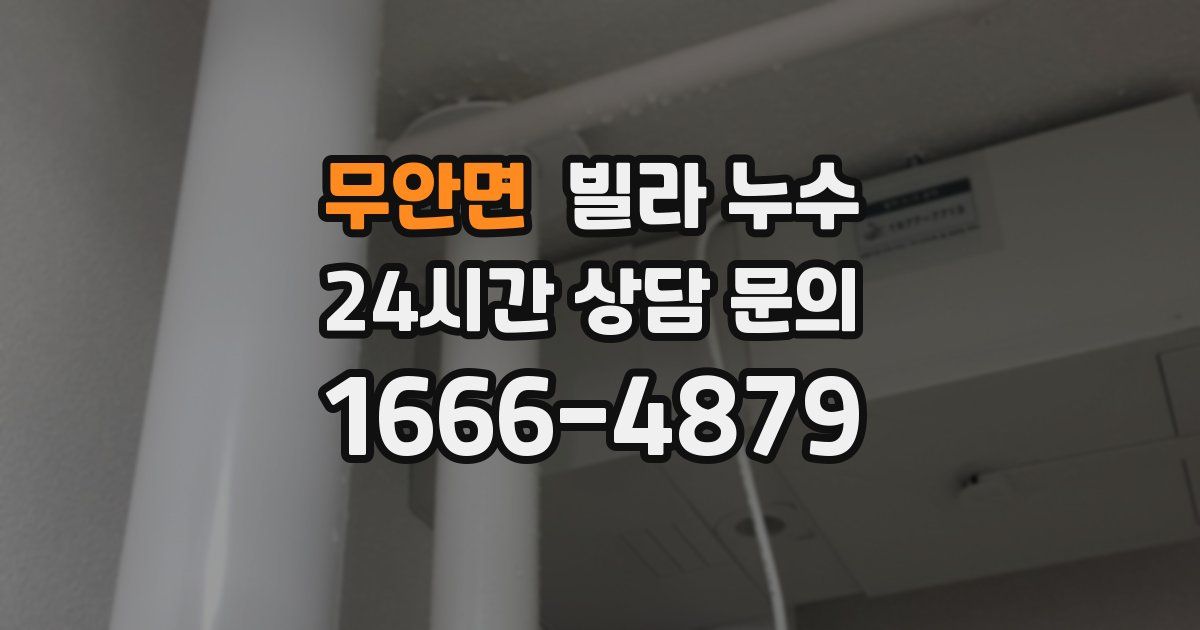 무안면 빌라 누수