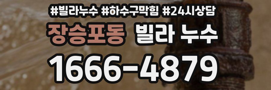 장승포동 빌라 누수