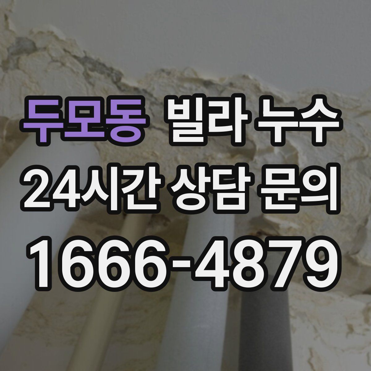 두모동 빌라 누수