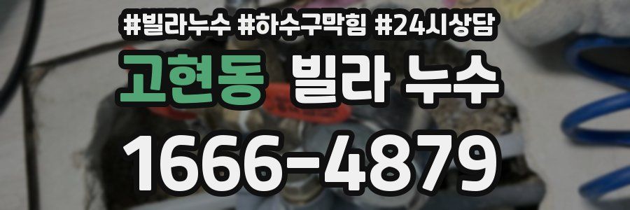 고현동 빌라 누수