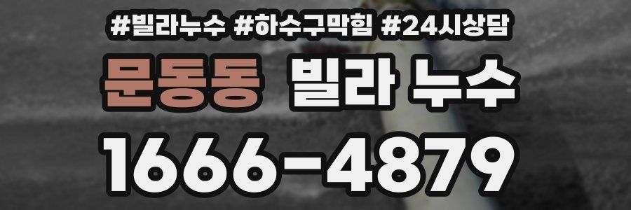 문동동 빌라 누수