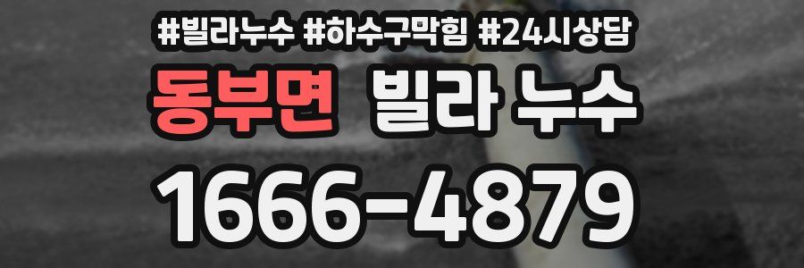 동부면 빌라 누수