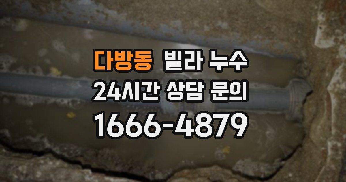 다방동 빌라 누수