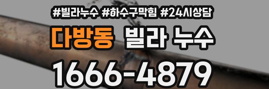 다방동 빌라 누수