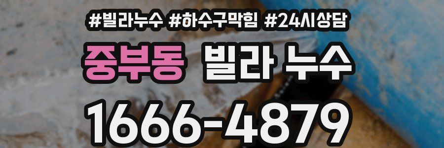 중부동 빌라 누수