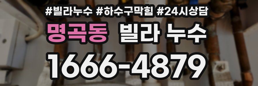 명곡동 빌라 누수