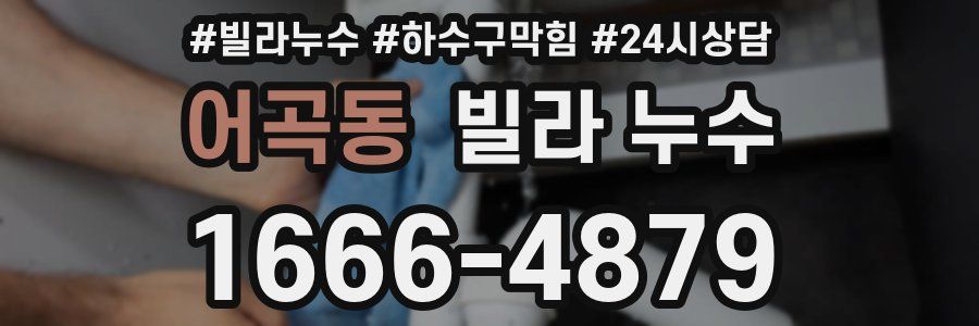 어곡동 빌라 누수