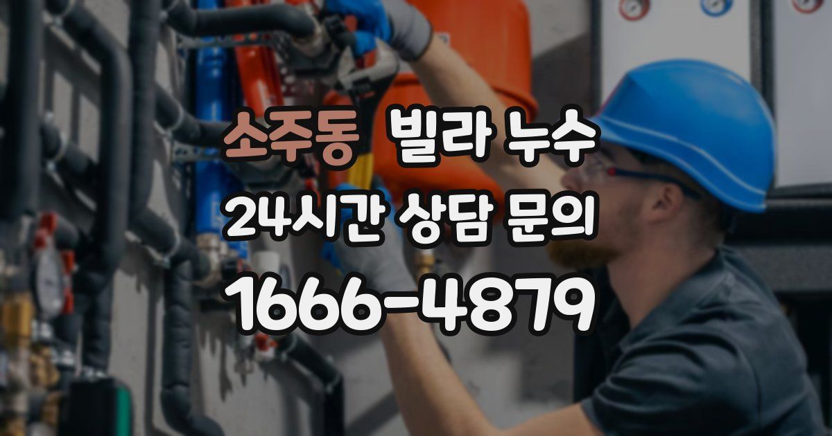 소주동 빌라 누수