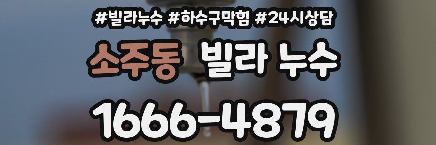 소주동 빌라 누수