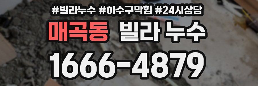 매곡동 빌라 누수