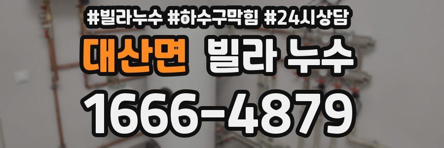대산면 빌라 누수
