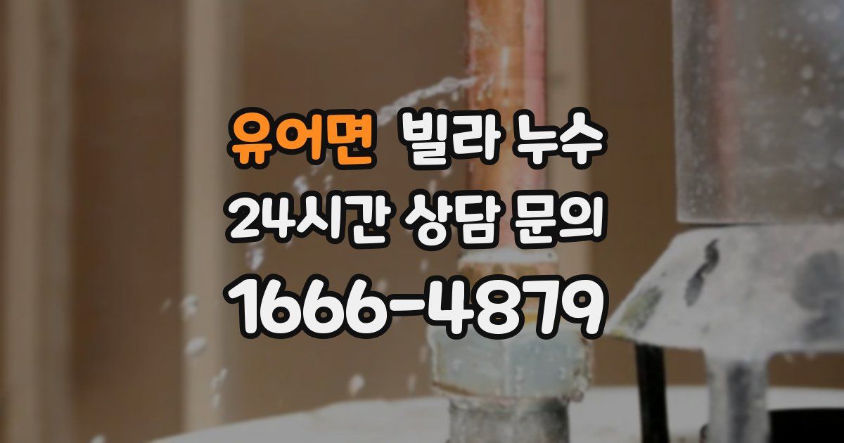 유어면 빌라 누수