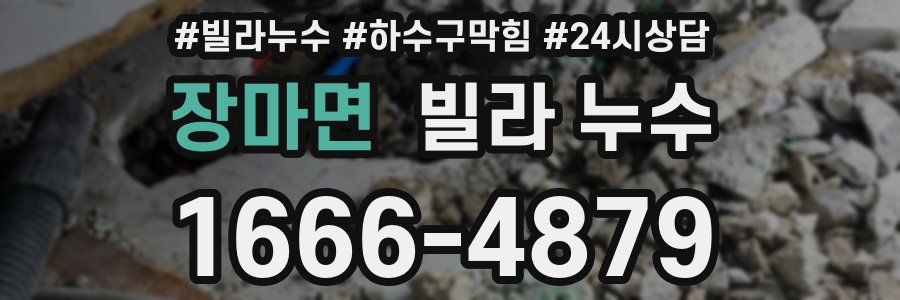 장마면 빌라 누수