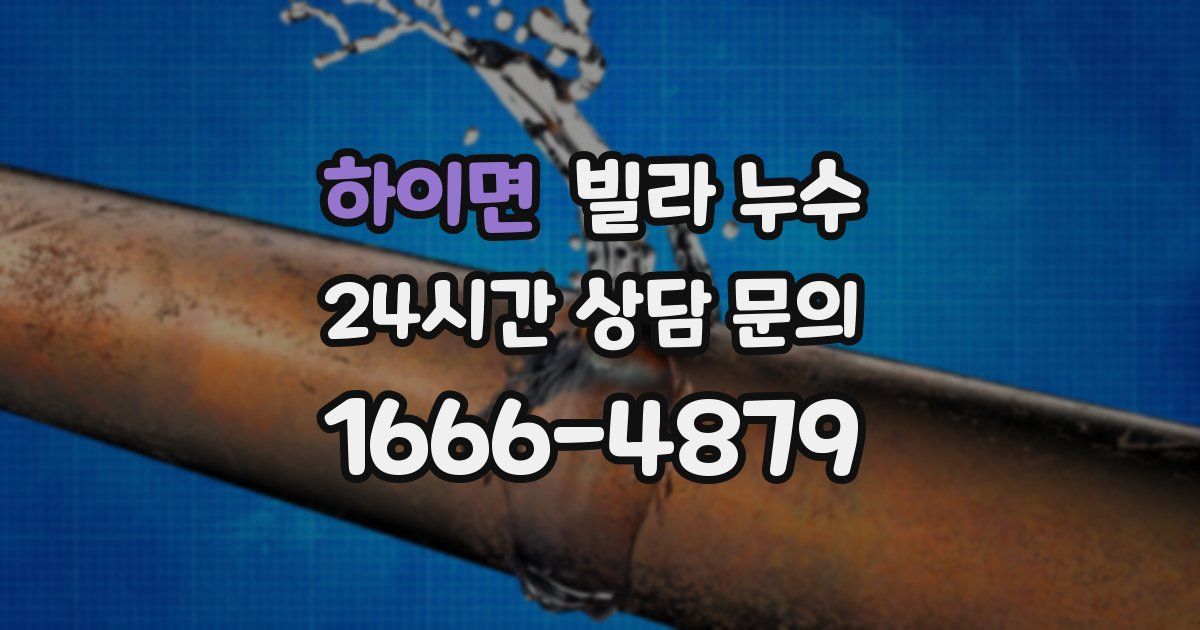 하이면 빌라 누수