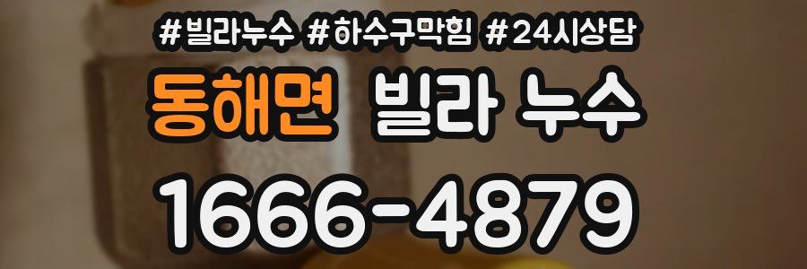 동해면 빌라 누수