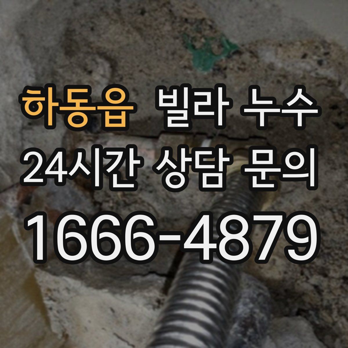 하동읍 빌라 누수 배수구 역류가 누수처럼 보일 때