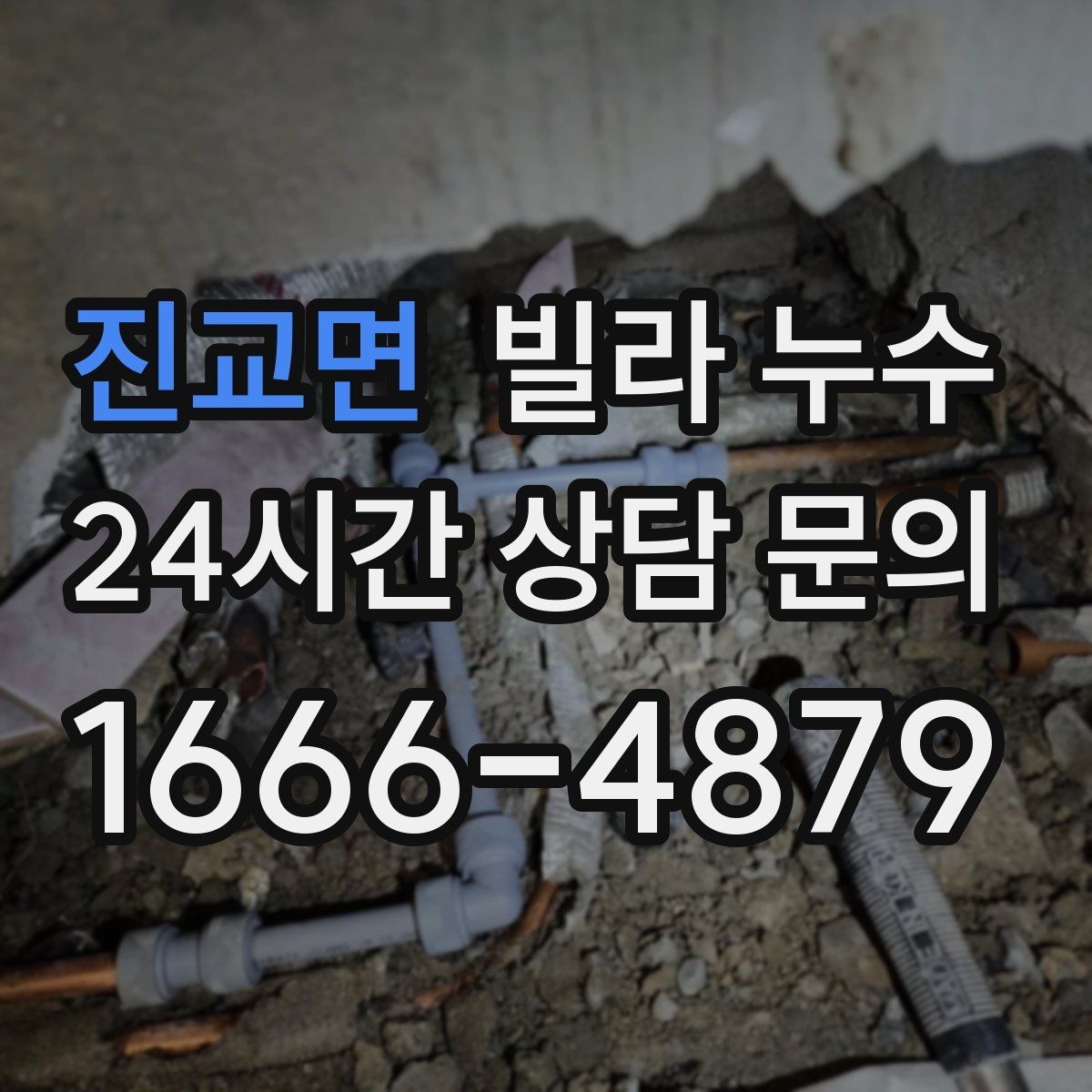 진교면 빌라 누수 배수관 문제로 벽이 젖는 경우 정리