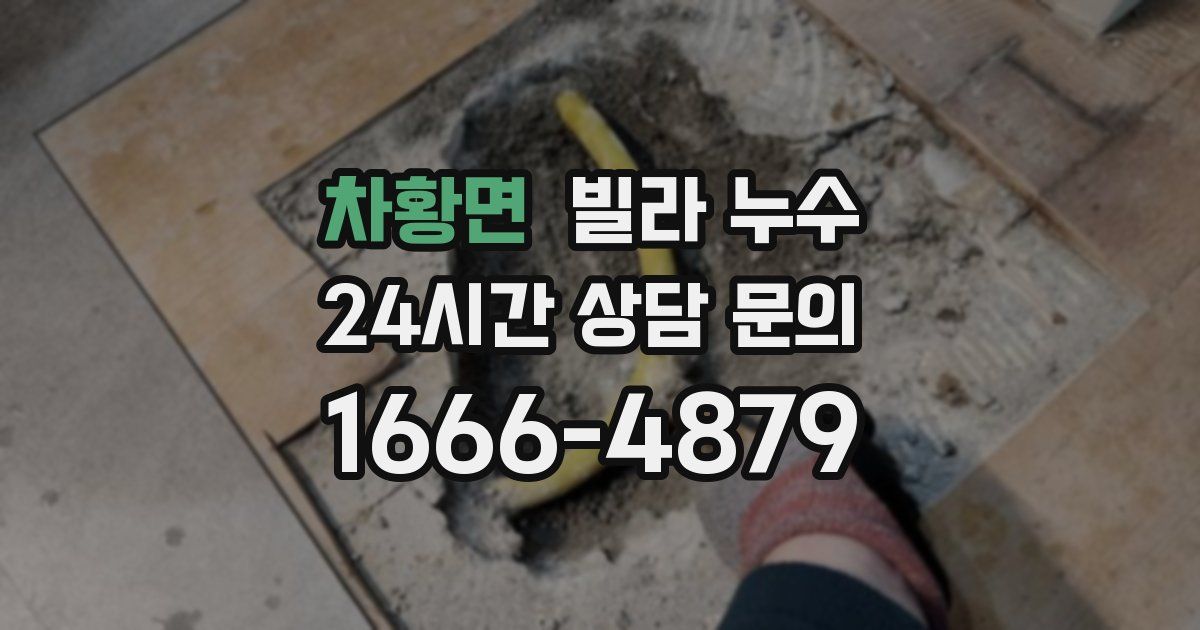 차황면 빌라 누수