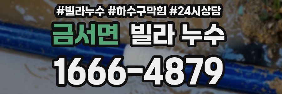 금서면 빌라 누수