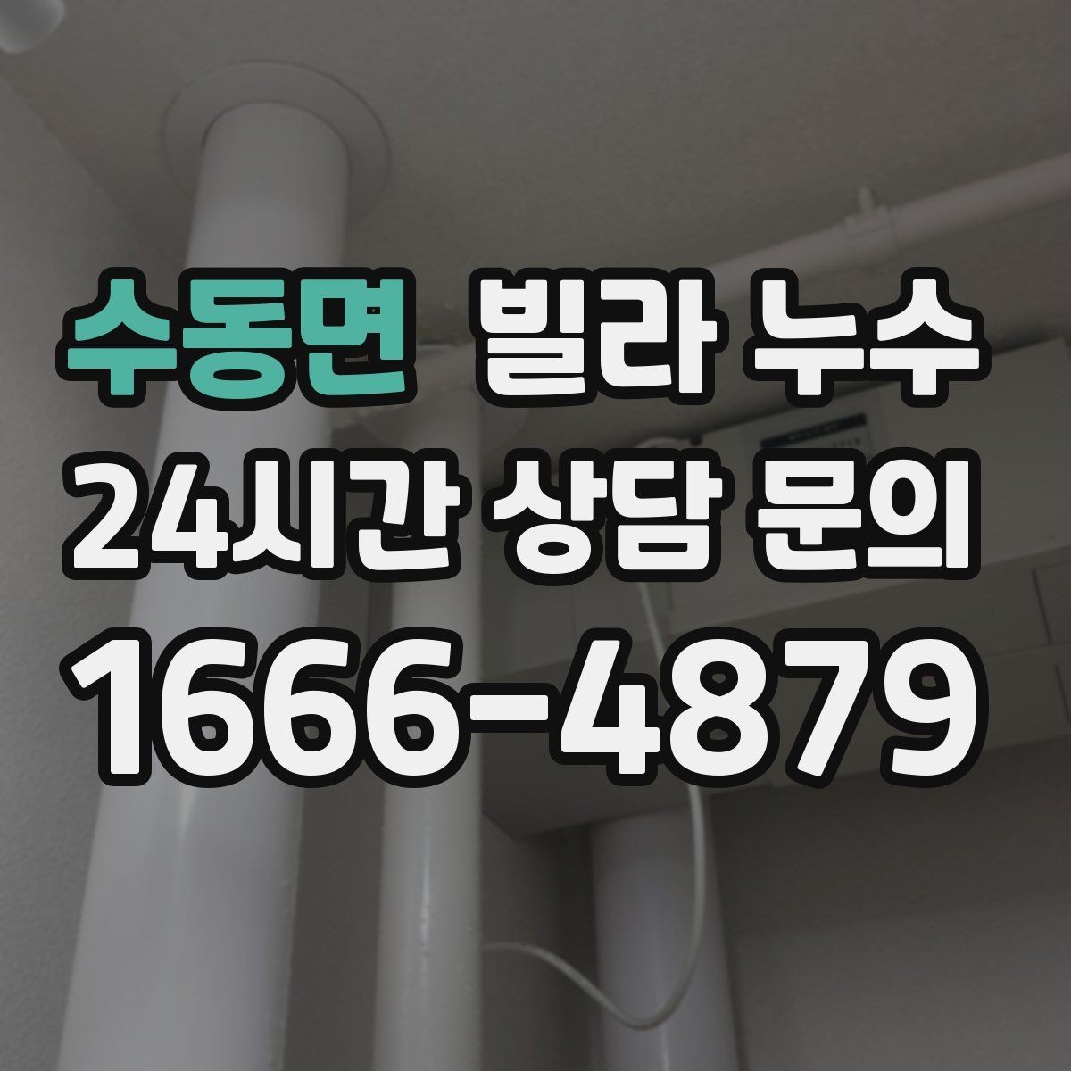수동면 빌라 누수 벽 모서리 검은 점이 늘면 누수도 의심