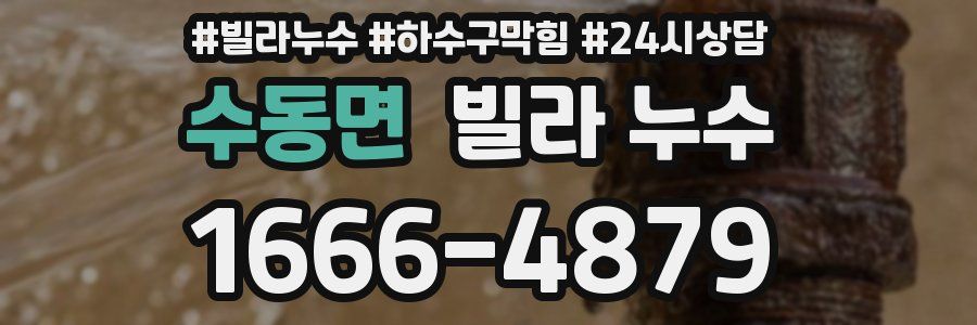 수동면 빌라 누수