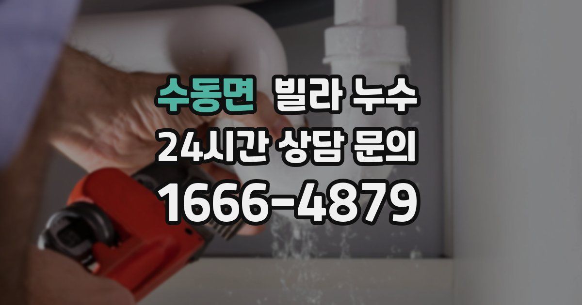 수동면 빌라 누수