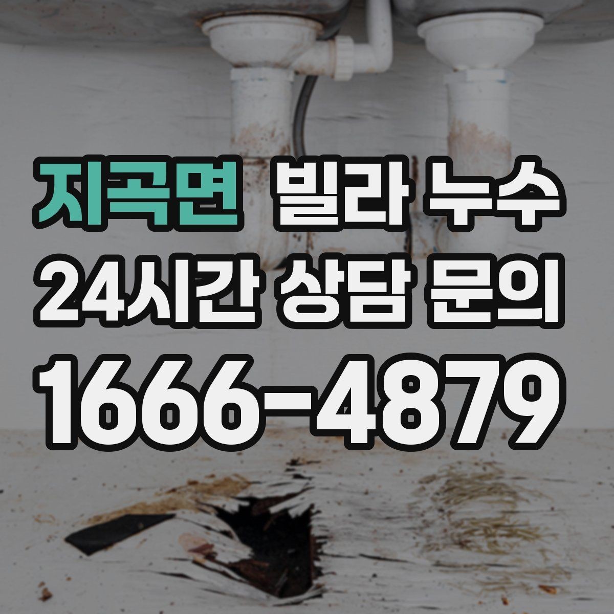 지곡면 빌라 누수 주방 쪽 벽이 젖는다면 배관 가능성