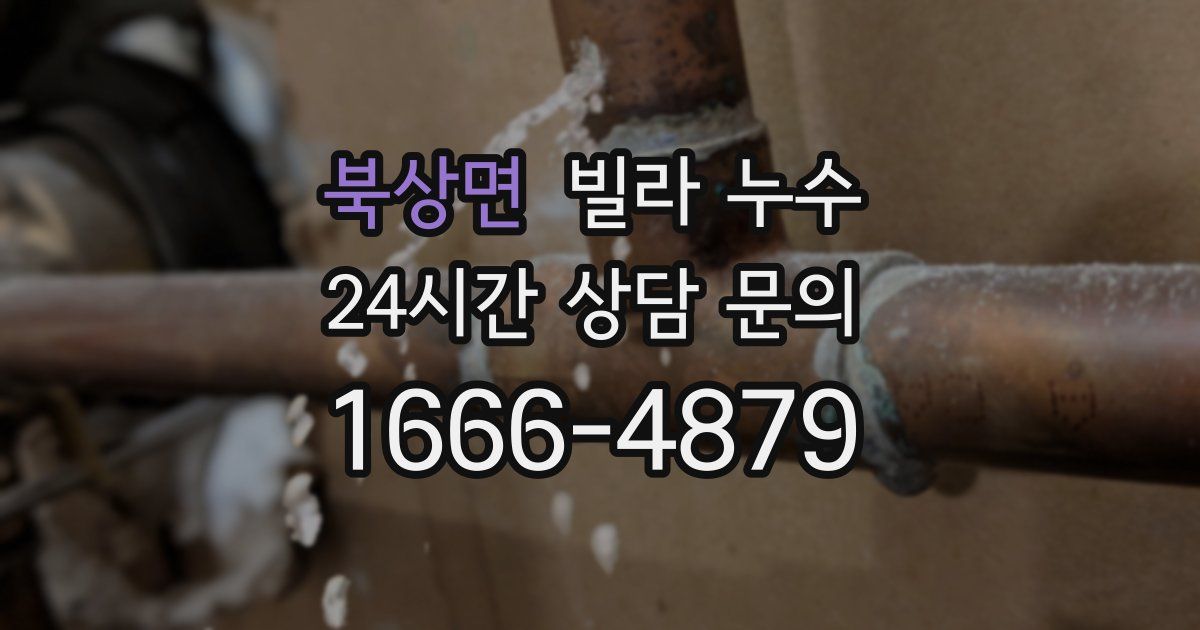 북상면 빌라 누수