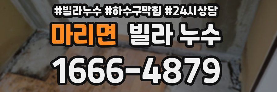 마리면 빌라 누수