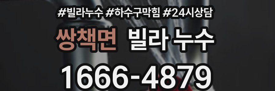 쌍책면 빌라 누수