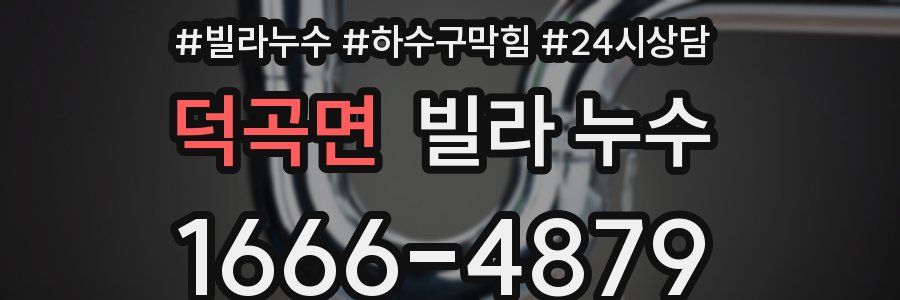 덕곡면 빌라 누수