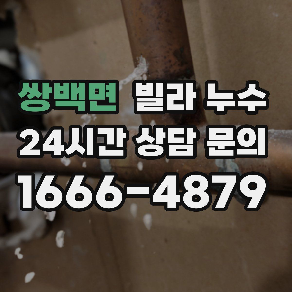 쌍백면 빌라 누수