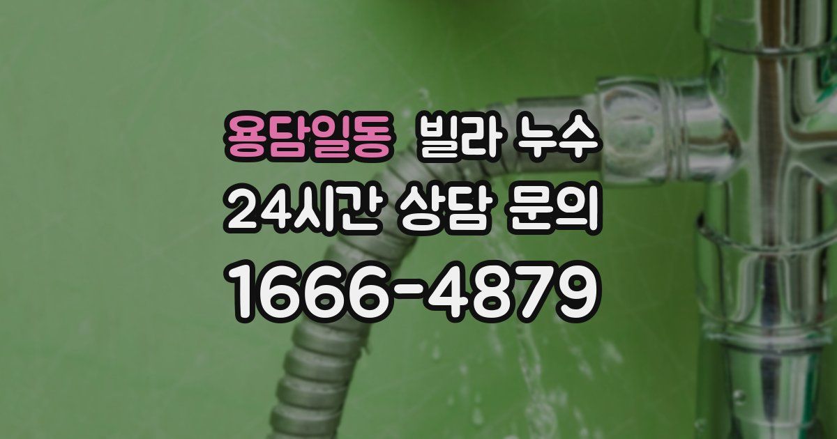 용담일동 빌라 누수