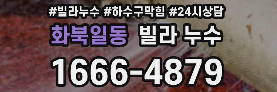 화북일동 빌라 누수