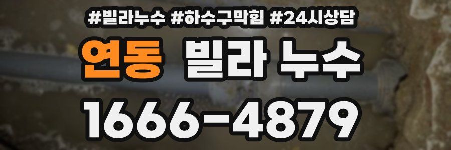 연동 빌라 누수